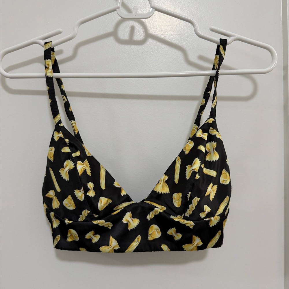 Parade Bralette with Pasta Pattern